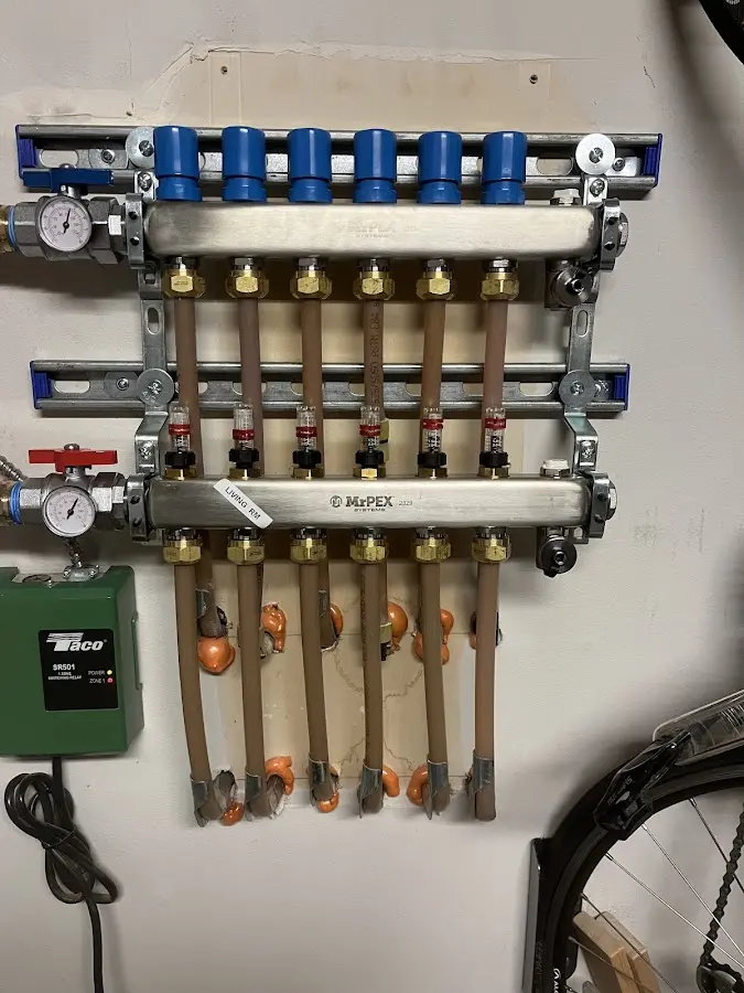 Plumber performing Leak Detection at a residential property in Kernersville